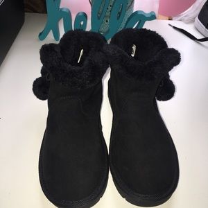 ARIZONA black faux fur Ankle boots